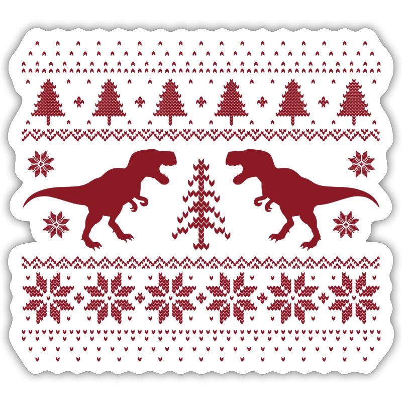Dinosaurier-Weihnachtspullover