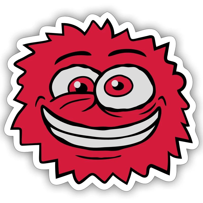 Monster Crazy Comic Face