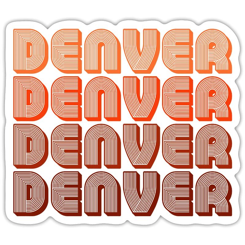Denver Gradient Retro Pattern