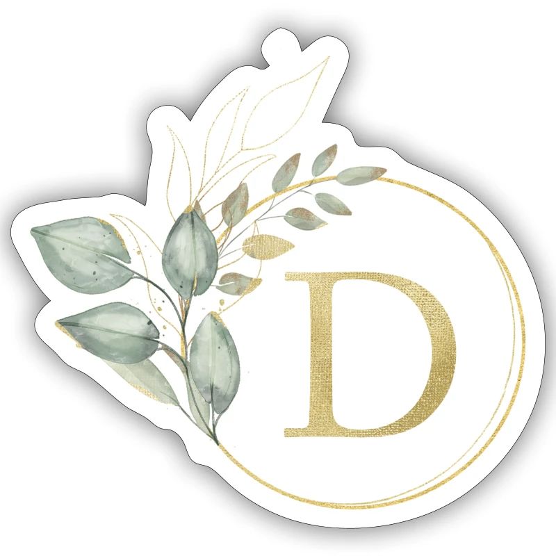 Customizable Monogram D