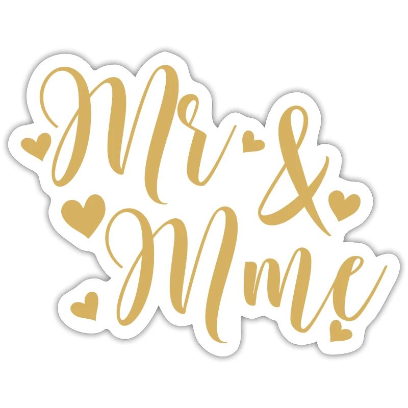 Mr And Mme script doré