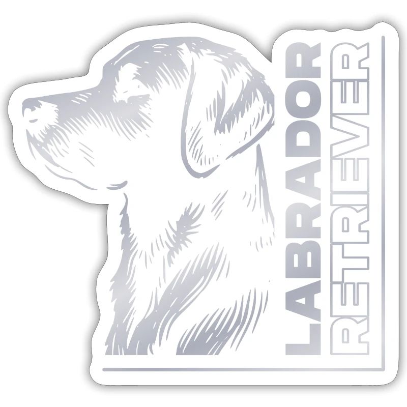 Labrador Drawing Head Silver