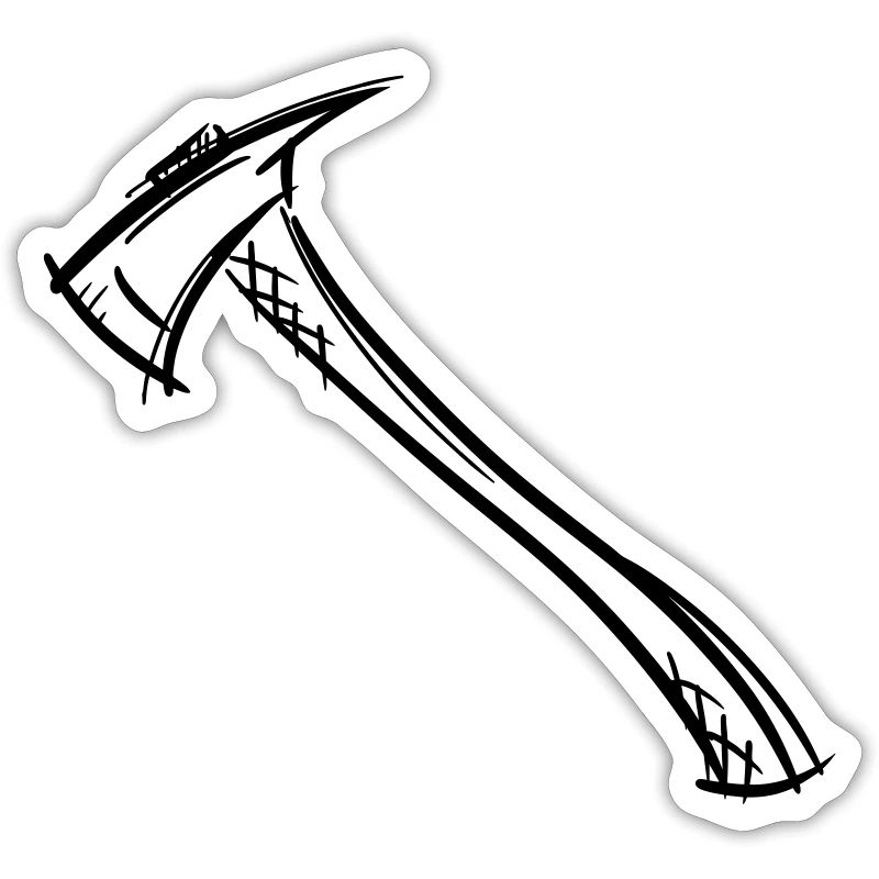 Axe Drawing / Fireman's Axe. Fireman.