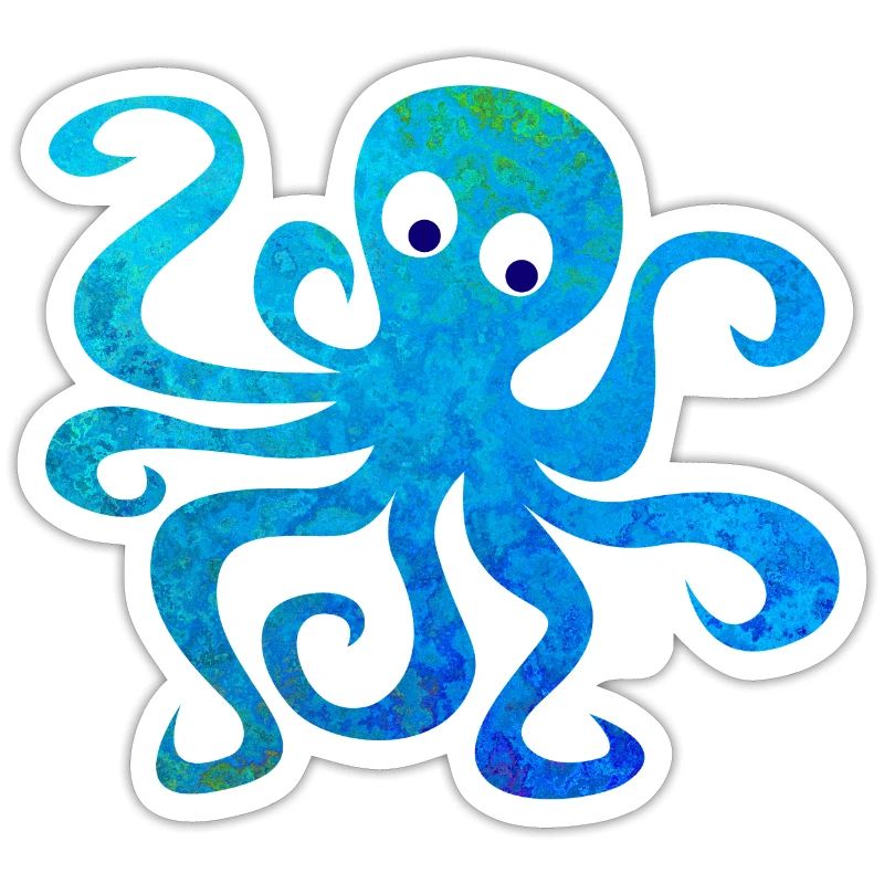 Octopus Squid Comic Structure Sea Ocean Animal