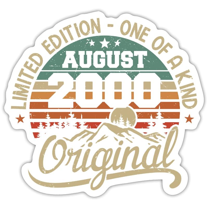 August 2000 Birthday Gift - Born in August 2000