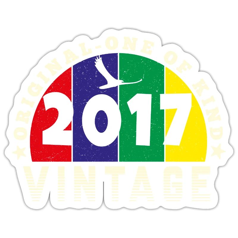 Vintage 2017 Retro - Bursdag