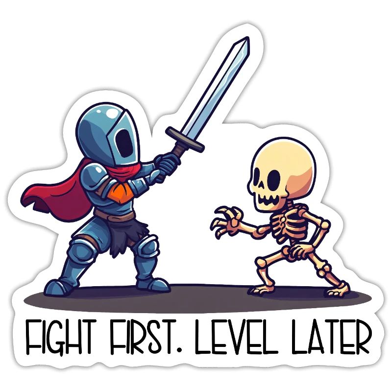First Fight, Level Later – Knight vs Skeleton