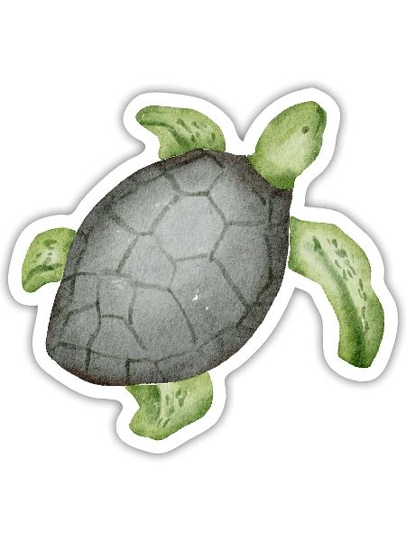 watercolor - Sticker Größe S (10 x 10 cm) - Mattweiß - Vorne
