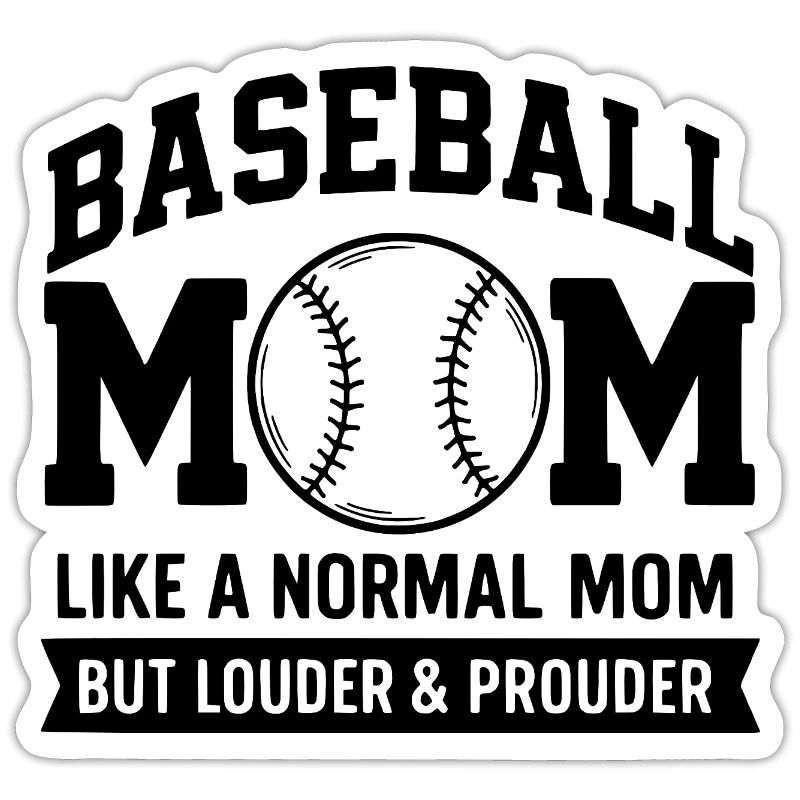 Stolze Baseball-Mutter Zitat Baseball-Mutter