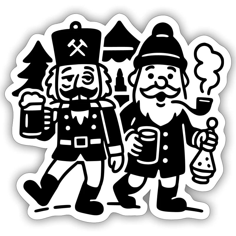 Mulled Wine Drinking Team Santa Claus Nutcracker
