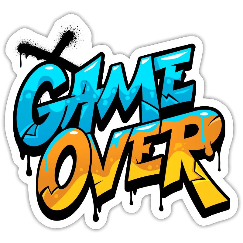 Game Over Graffiti Éclat
