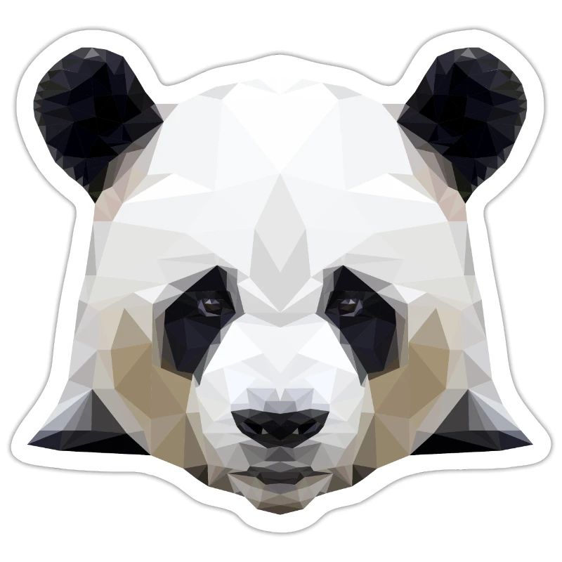 panda graphique - polygone de panda