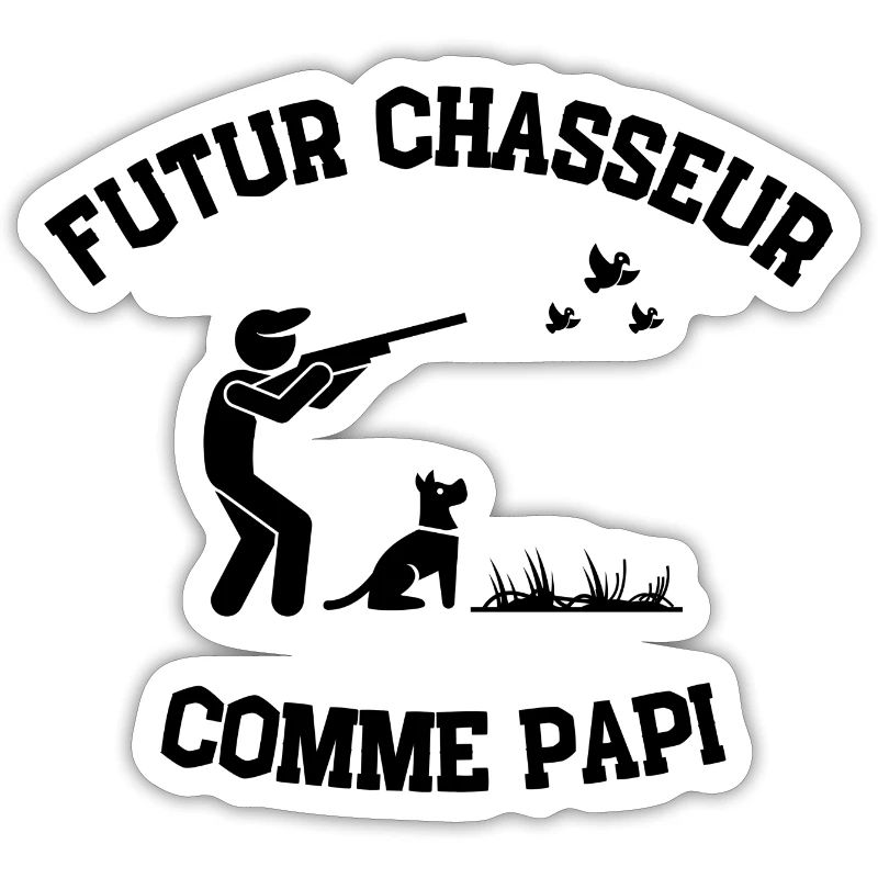 futur chasseur comme papi cadeau bebe