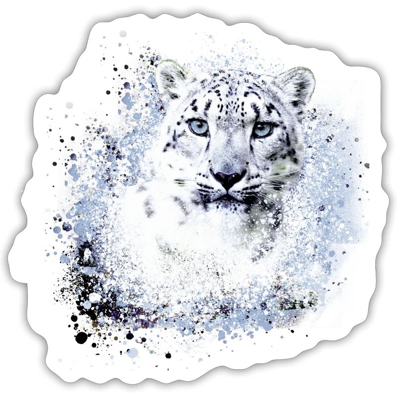léopard de neige,chat,léopard,léopard,blanc,chat sauvage