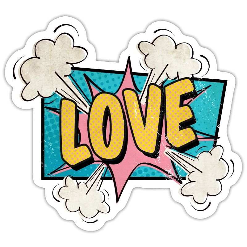 Love exploding Comic Style verliebt Geschenk