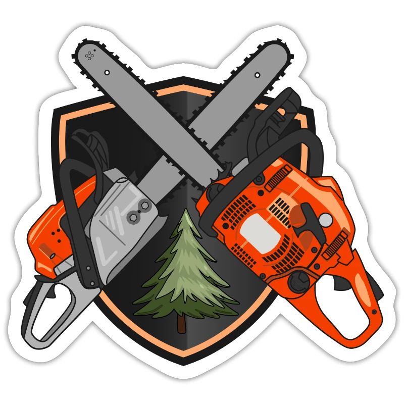 Chainsaws on shield
