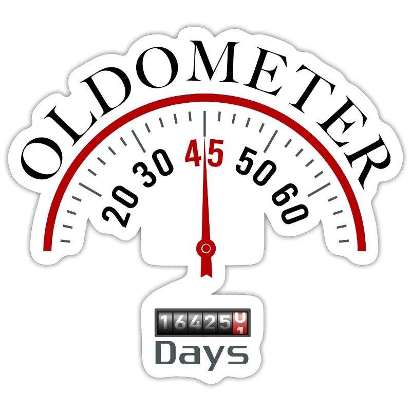 OLDOMETER 45th birthday