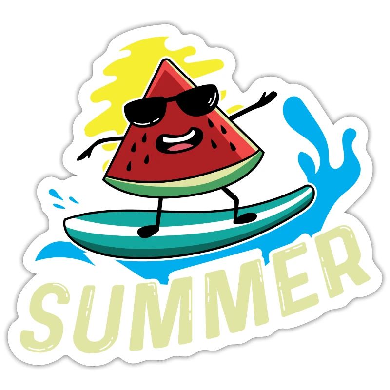 Surfer -Wassermelone Surfer oder Schwimmer Geschen