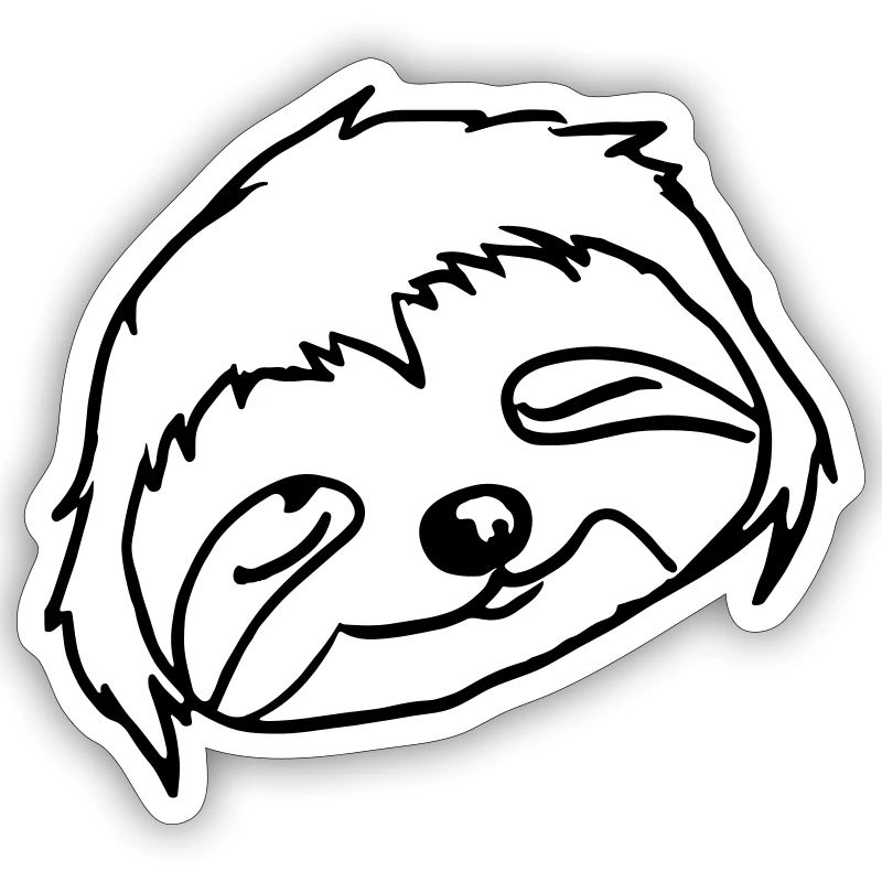 Sleeping Sloth Face