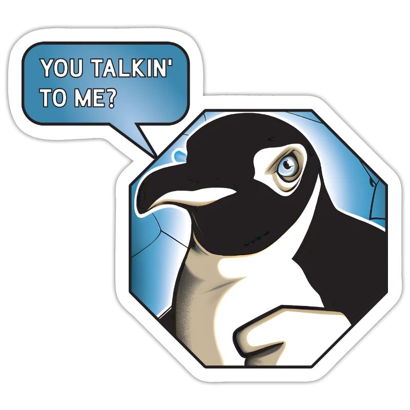 You talkin' to me? - Grumpy Penguin - AI