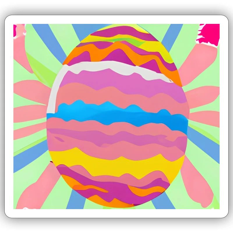 Colourful Easter egg