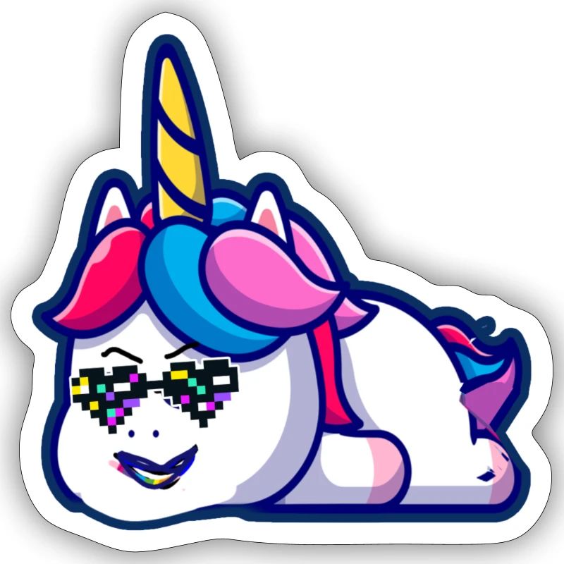 einhorn,schlafen,comic,cooles einhorn,retro