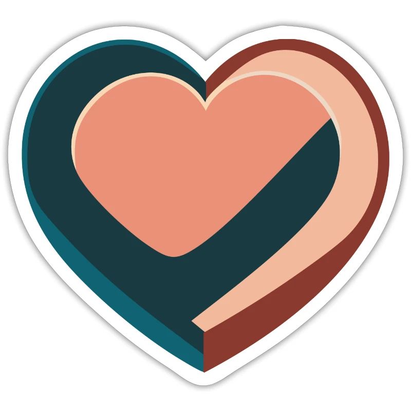 Boho Heart Abstract