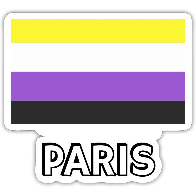 Non binary Pride Flag Paris