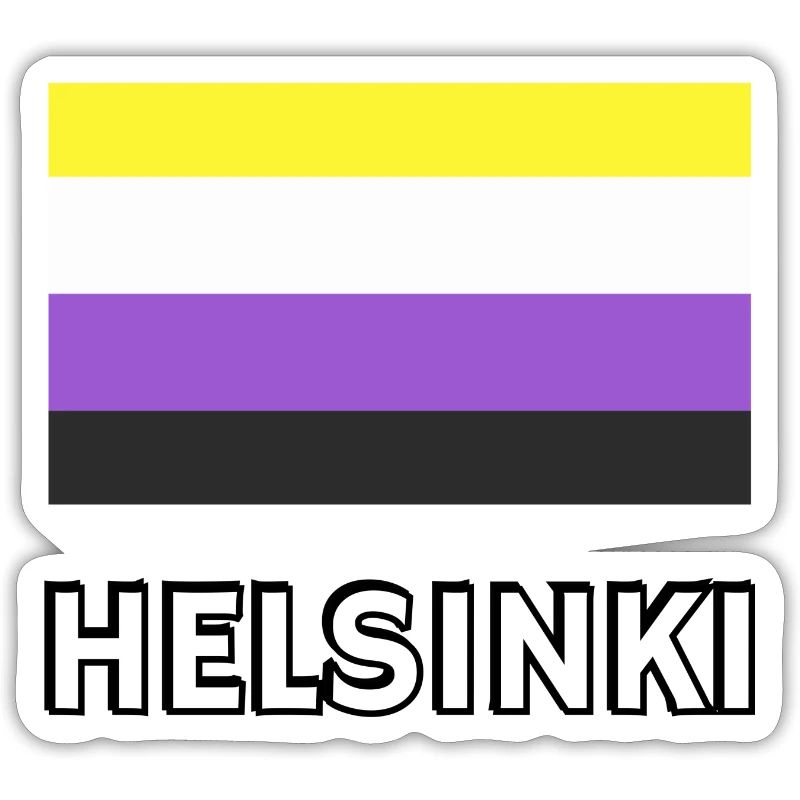 Non binary Pride Flag Helsinki