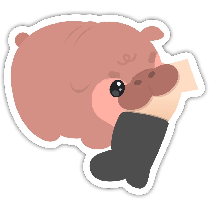 Moo Deng Pygmy Hippo Bite