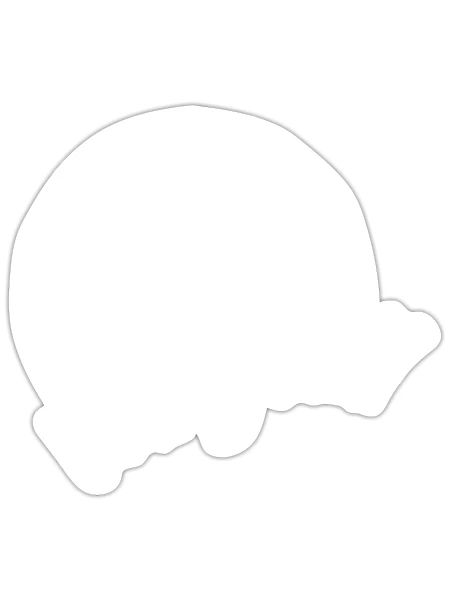 Volleyball - Sticker size S (10 x 10 cm) - white matte - Front