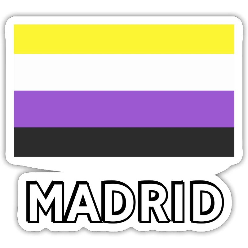 Non binary Pride Flag Madrid