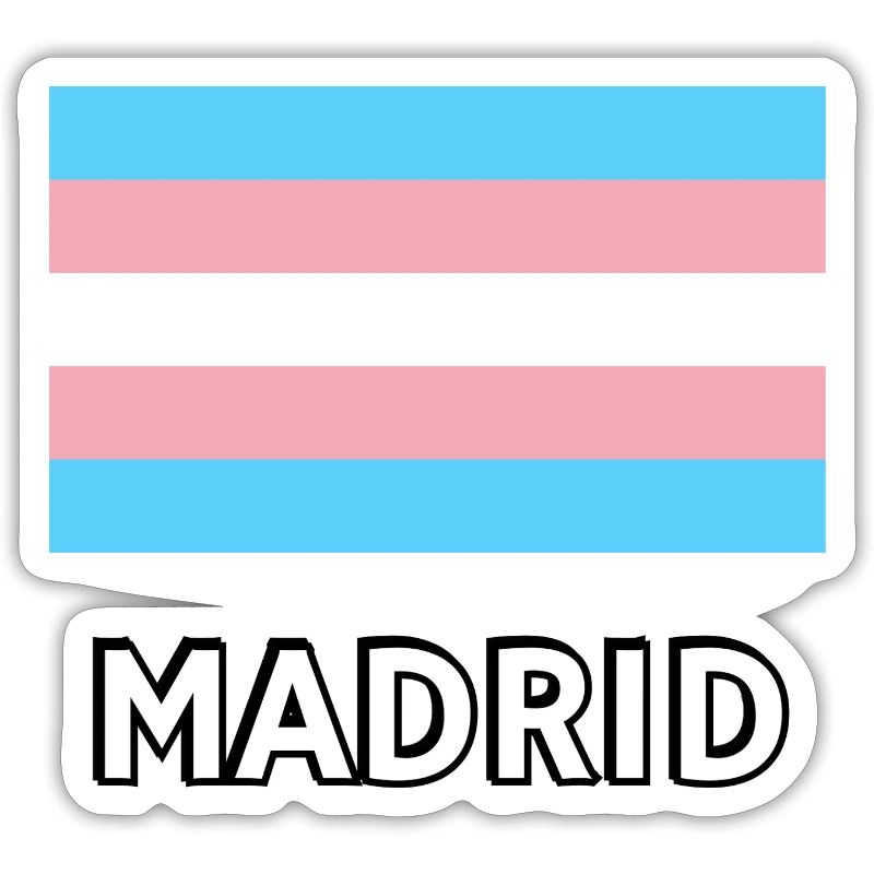 Drapeau Trans Pride Madrid