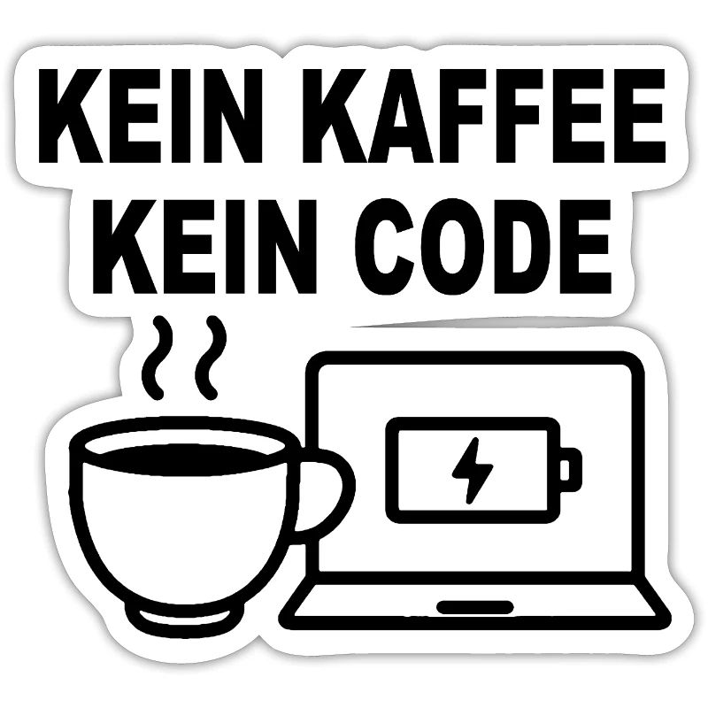 Kein Kaffee Kein Code - Conception de programmeur amusant