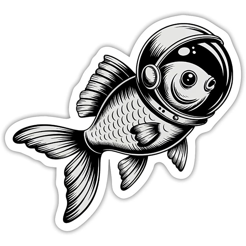 Poisson dans l’espace - Logo Cool Astonomy