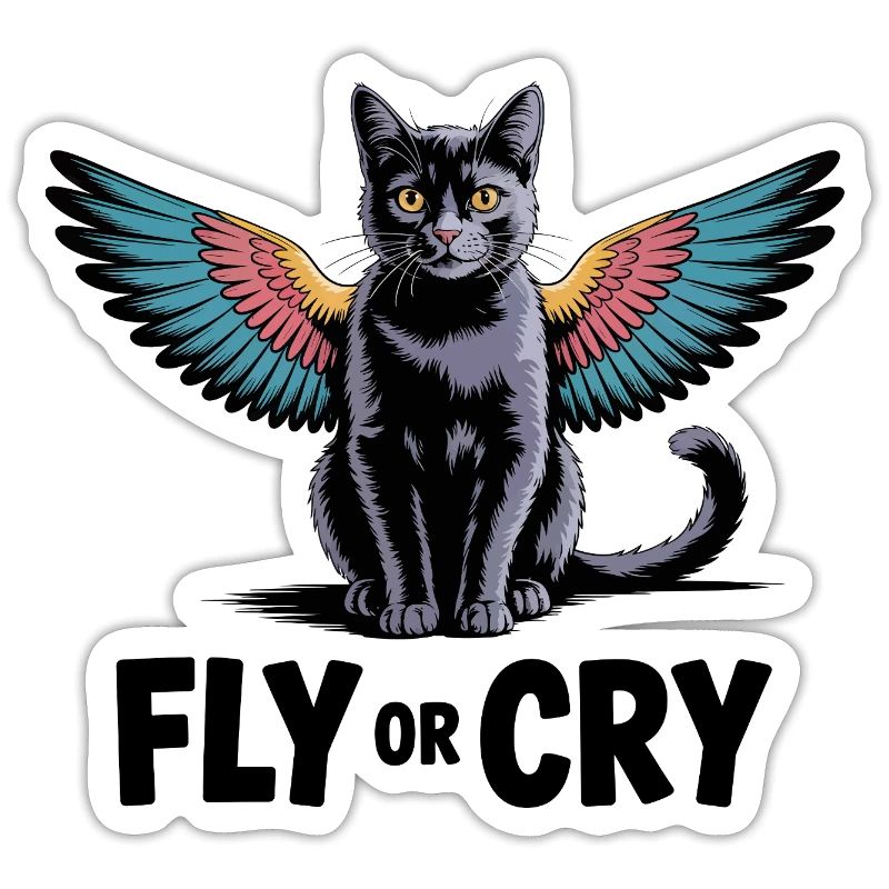 Fliege oder rufe Katze