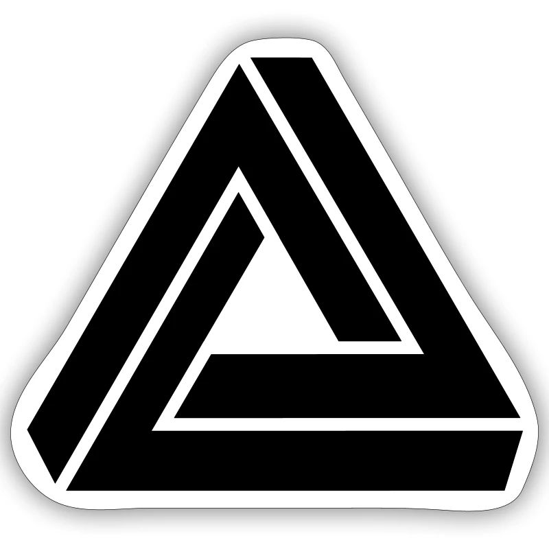Optical Illusion, Impossible Triangle, mathematics