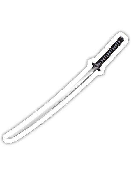 japanese katana sword samurai schwert japanisches - Sticker Größe S (10 x 10 cm) - Mattweiß - Vorne