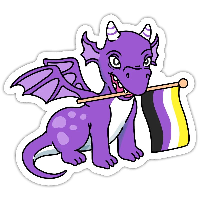 Nonbinary Pride Drache Nonbinary Pride
