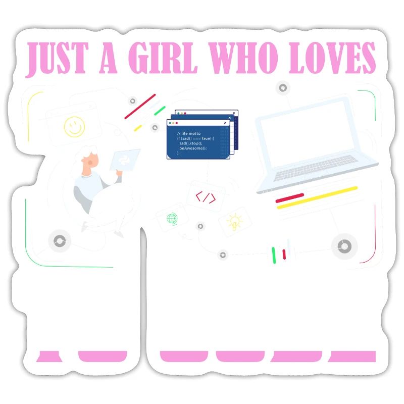 Juste une fille qui aime coder un logiciel de codage