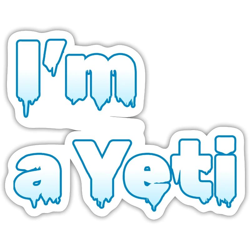 "Ich bin ein Yeti" | Eis-Design