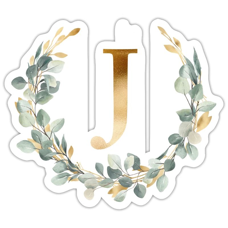 J Monogramm Eukalyptus Kranz