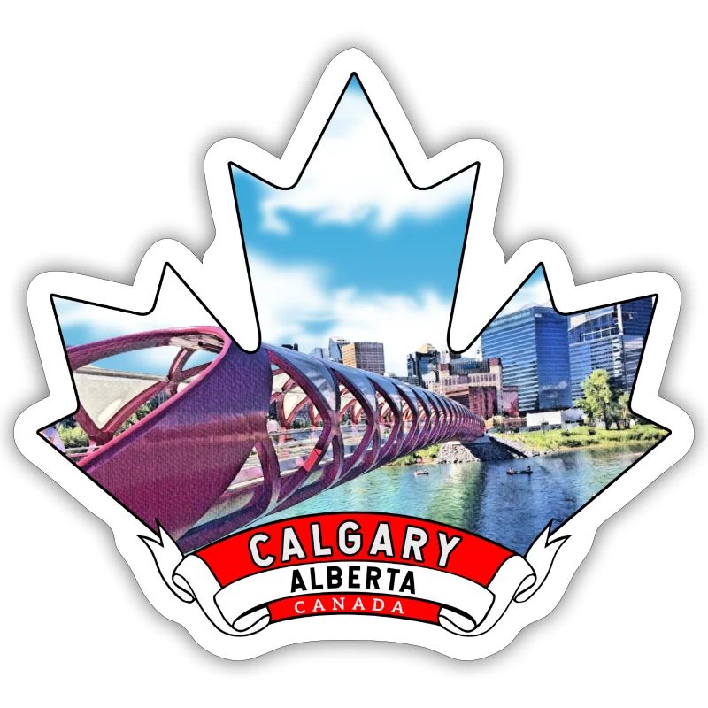 Calgary, Alberta Canada Maple Leaf