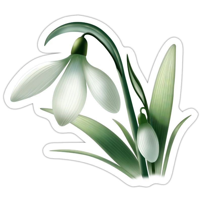 Anémone d’hiver – Graphique de fleur blanche