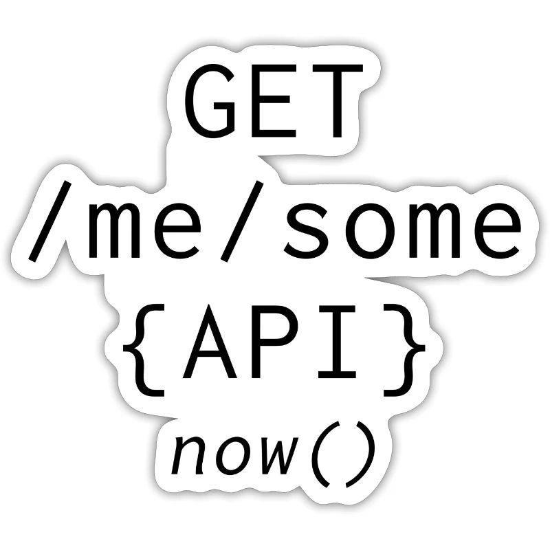 Api programming informatic gift saying