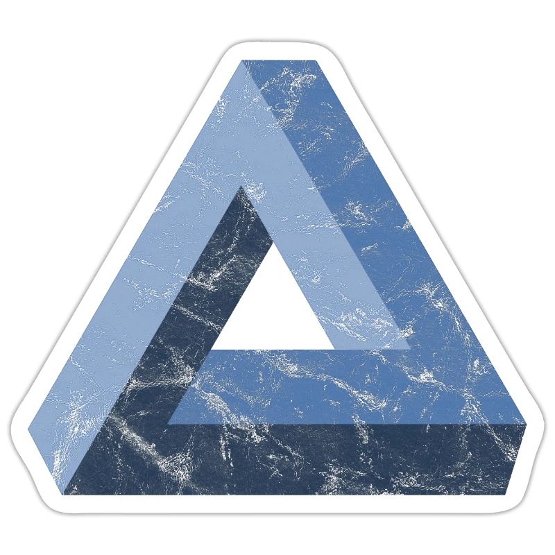 Impossible Triangle Tribar Optical Illusion Math