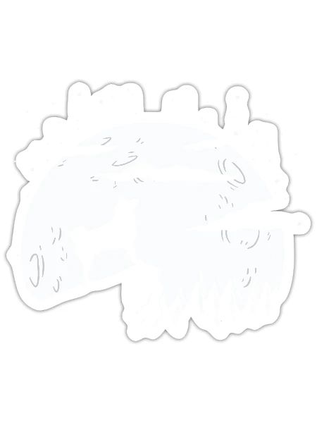 Akita Geschenkidee - Sticker Größe S (10 x 10 cm) - Mattweiß - Vorne
