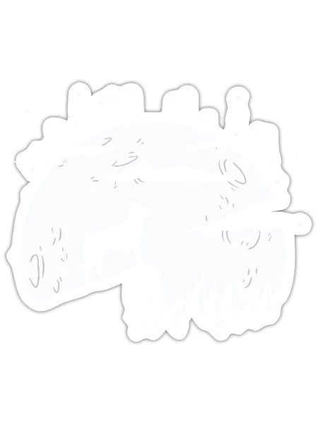 Beauceron Dog - Sticker size S (10 x 10 cm) - white matte - Front
