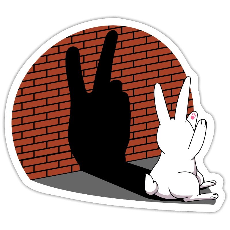 Rabbit Shadow Figure Shadow Image Shadow Play