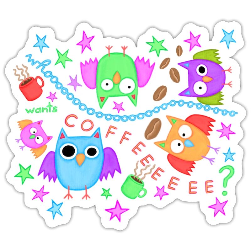 Kaffee Eulen lustig Eule Müde Koffein Büroleben